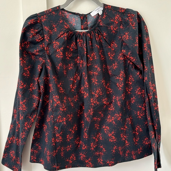 NWT Thakoon Collective Floral Puff Sleeve Top Size M - Picture 5 of 12